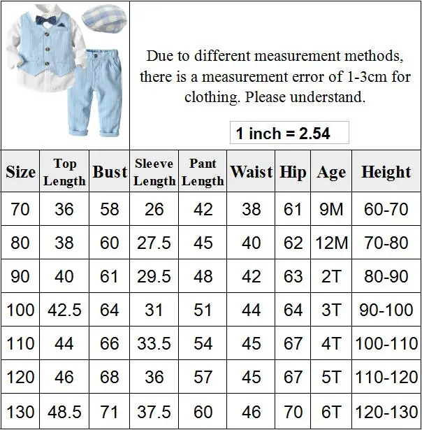 Kid Boy Formal Birthday Outfit Suit Toddler Gentleman Wedding Striped Vest Shirt 1-6 Years Baby Pants Boys Ceremony Outerwear