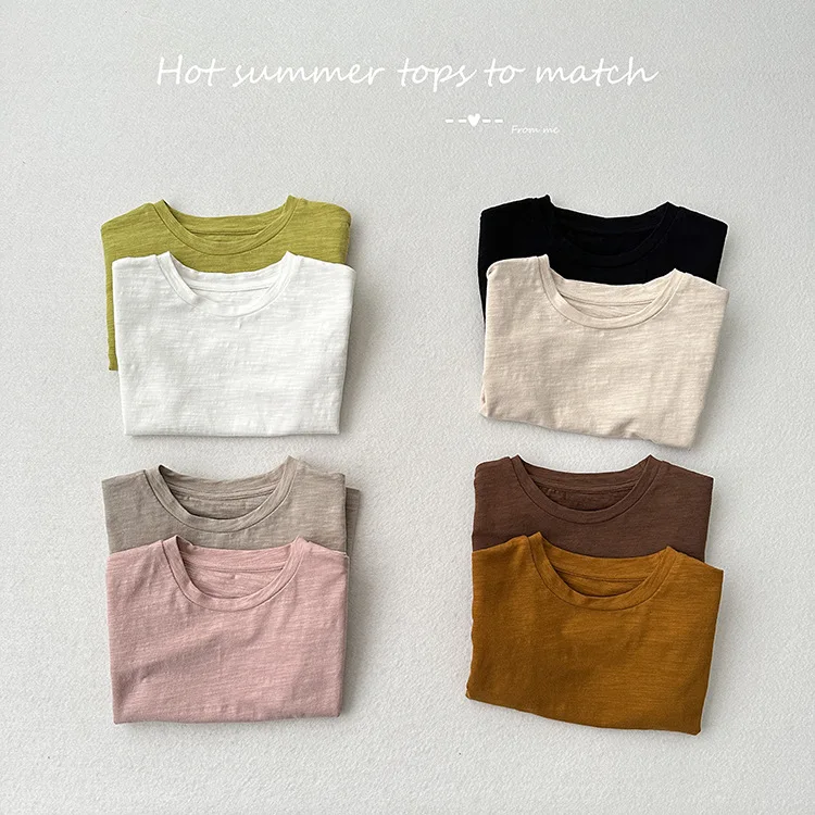 Children Sleeveless Vest Bamboo Cotton T-shirt for Kids Thin Boys Girls Undershirts Casual Toddler Tank Tops Baby Tees Clothing