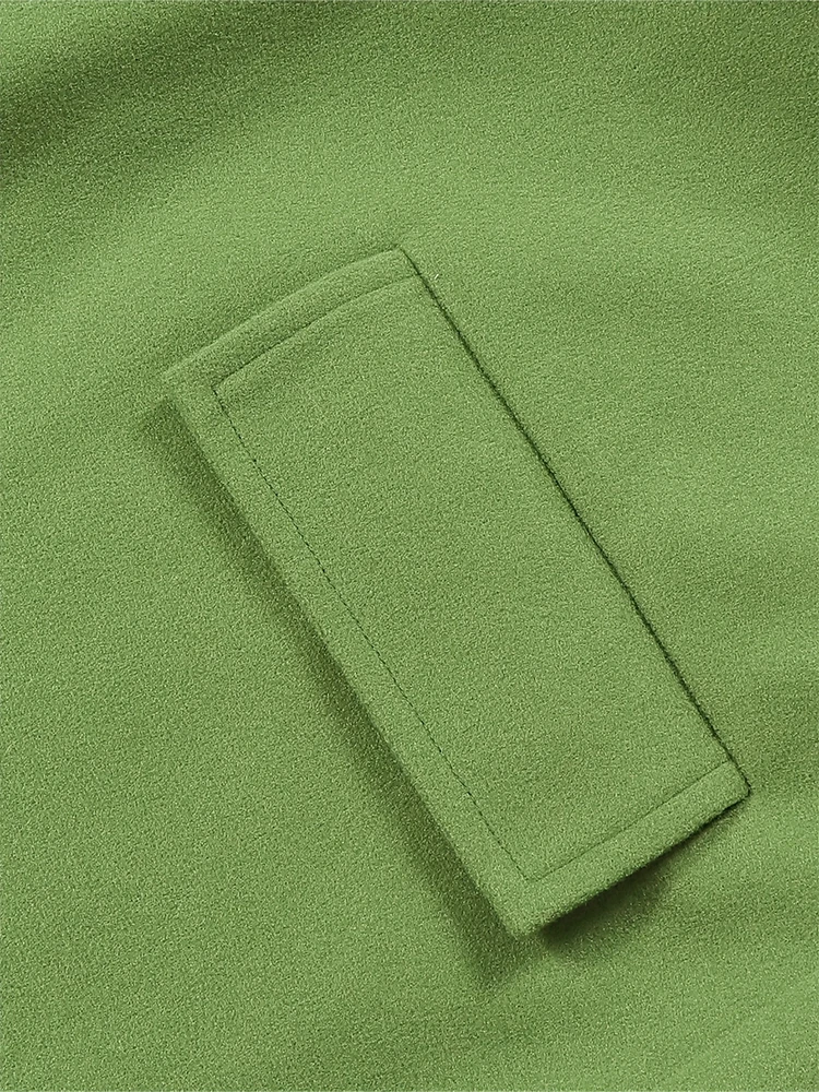 plus Size Double-Breasted Collar Coat Elegant Warm Solid Long-Sleeved Medium-Length Autumn Winter New Fashion for Women plus Size Double-Breasted Collar Coat Elegant Warm Solid Long-Sleeved Medium-Length Autumn Winter New Fashion for Women