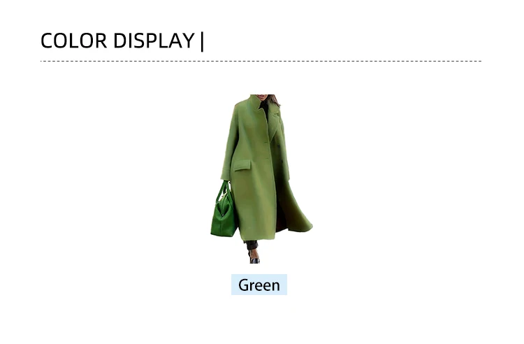 plus Size Double-Breasted Collar Coat Elegant Warm Solid Long-Sleeved Medium-Length Autumn Winter New Fashion for Women plus Size Double-Breasted Collar Coat Elegant Warm Solid Long-Sleeved Medium-Length Autumn Winter New Fashion for Women