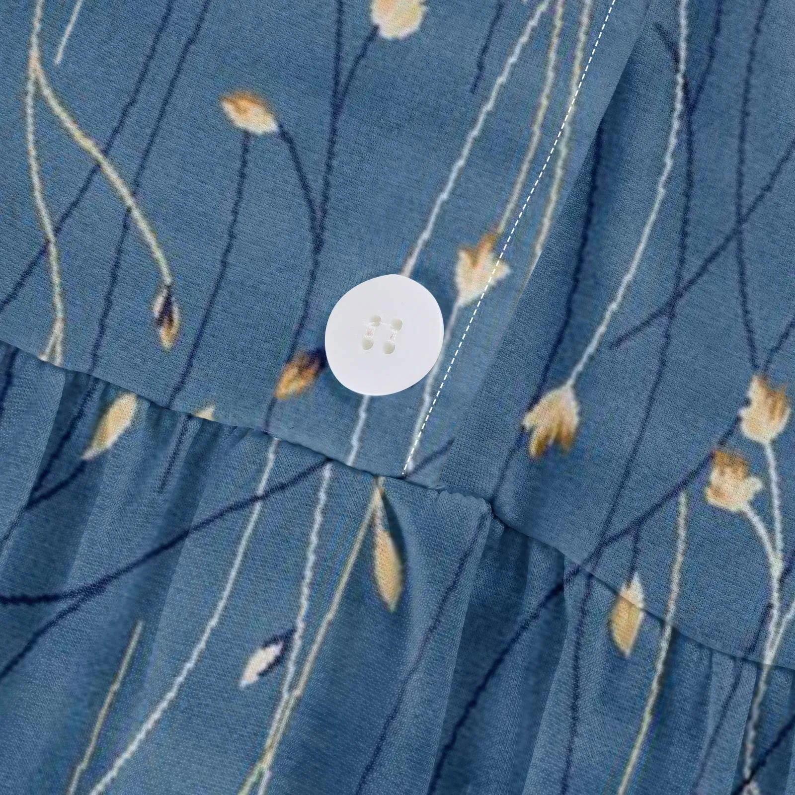 Floral Elegant Lapel Button Evening Party Dresses Three Quarter Sleeves Formal Wear Mid-Calf Summer Dress Vestidos 2024 Floral Elegant Lapel Button Evening Party Dresses Three Quarter Sleeves Formal Wear Mid-Calf Summer Dress Vestidos 2024