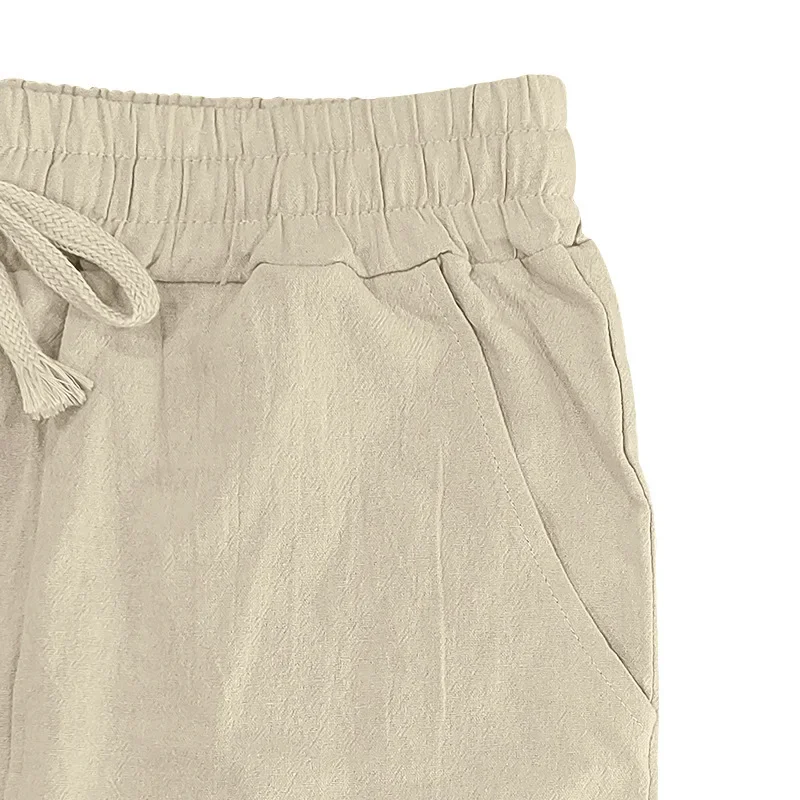 Men's Linen Shirt & Pants Set – American Style Casual Beachwear, Breathable Loose Fit Outfit (All Seasons