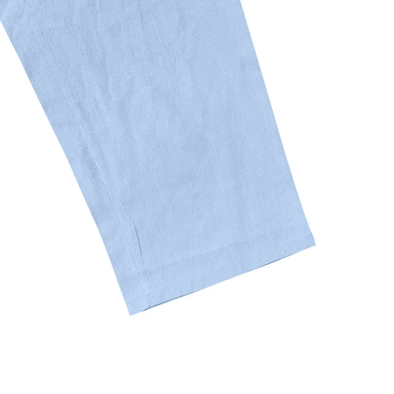 Men's Linen Shirt & Pants Set – American Style Casual Beachwear, Breathable Loose Fit Outfit (All Seasons