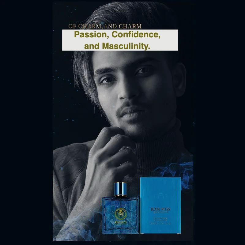 Men's Eros Perfume Long-lasting Scent Fragrance Fresh Ocean Cologne Eau De Parfumattracting Women Dating Fresh Feminino Perfume
